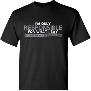 Men’s Humorous Graphic T-Shirt- XL